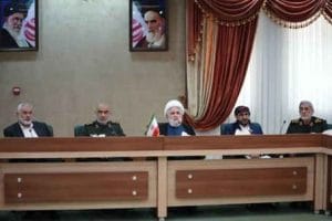 در حاشیه مراسم گرامیداشت شهدای خدمت؛ مسئولان گروه‌های مقاومت با سردار سلامی و سردار قاآنی دیدار کردند