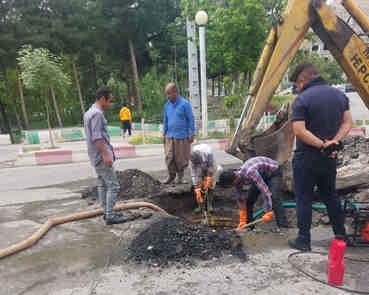 ۳۲ مورد حوادث و اتفاقات در بخش فاضلاب ایلام رفع شد