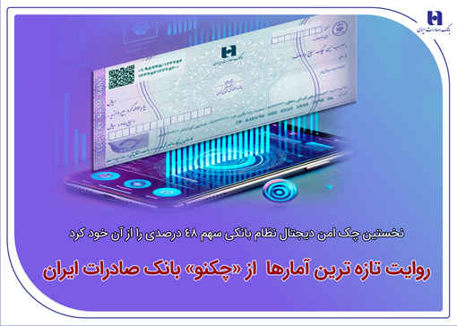 نخستین چک امن دیجیتال نظام بانکی سهم ۴۸ درصدی را از آن خود کرد/ روایت تازه‌ترین آمارها از«چکنو» بانک صادرات ایران