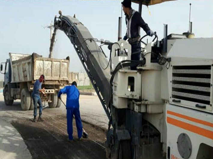 آغاز عملیات آسفالت معابر مهران برای استقبال از زائران اربعین