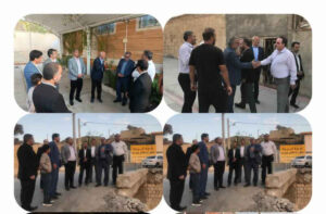 بازدید میدانی فرماندار به همراه جمعی از مسئولین استانی از روستاهای بخش سیوان