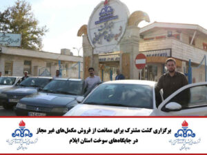 برگزاری گشت مشترک برای ممانعت از فروش مکمل‌های غیر مجاز در جایگاه‌های سوخت استان ایلام