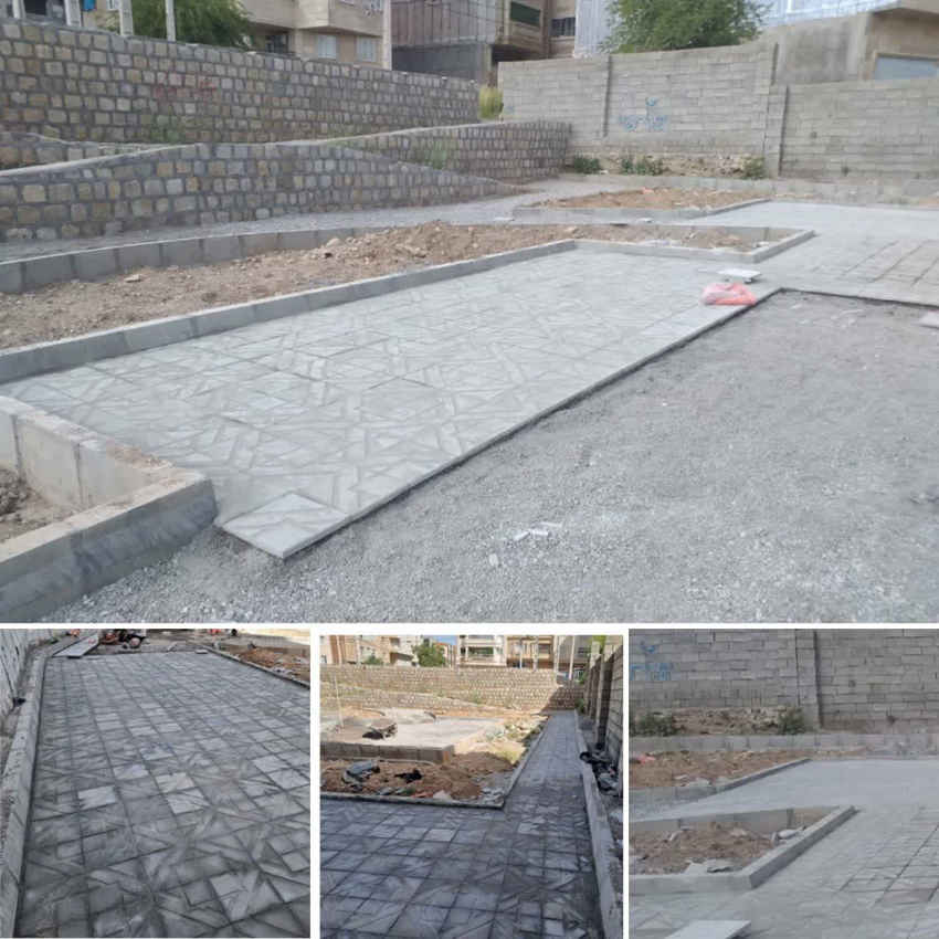 ادامه عملیات عمرانی بوستان محله ای نامدنانان