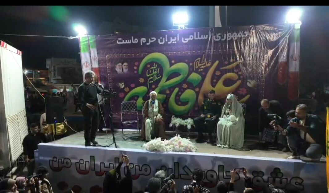 عهدی زیر آسمان؛ پیوند زوج جوان در شب همدلی ایلامی‌ها
