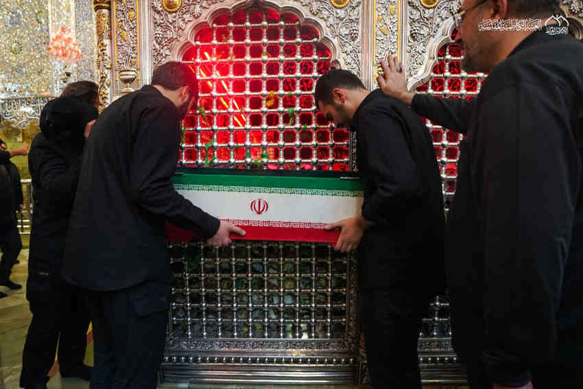 کاظمین میزبان پیکرهای مطهر اعضای خانواده رهبر شهید انقلاب