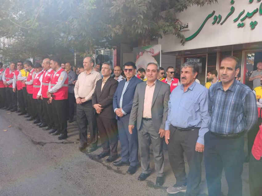 حضور سرپرست اداره کل بهزیستی ایلام در کنار بسیجیان این اداره کل در رزمایش “جان فدا”